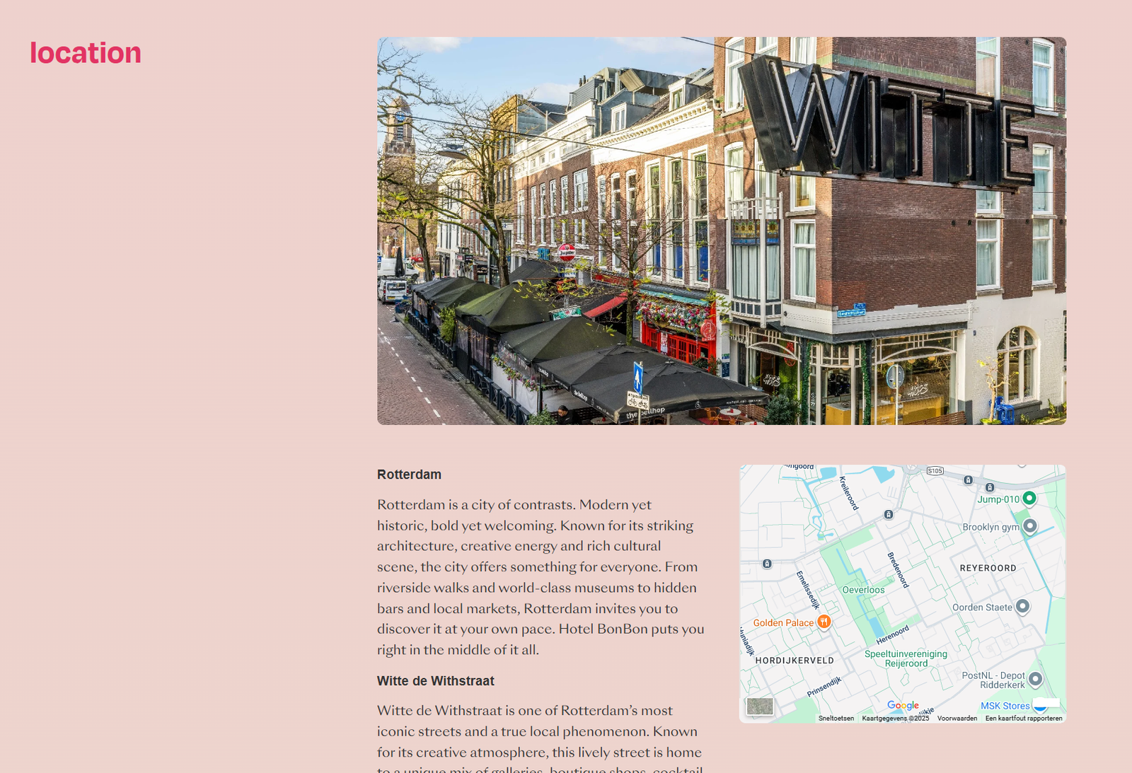 Hotel Bon Bon Get in Location
